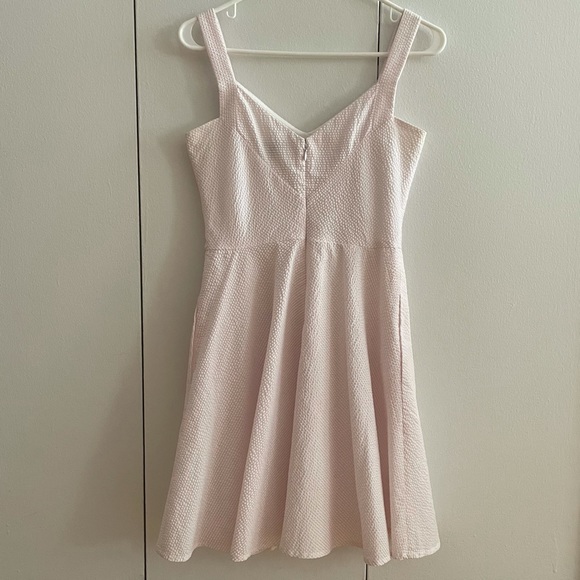 Ann Taylor Seersucker Flare Dress - Picture 3 of 5